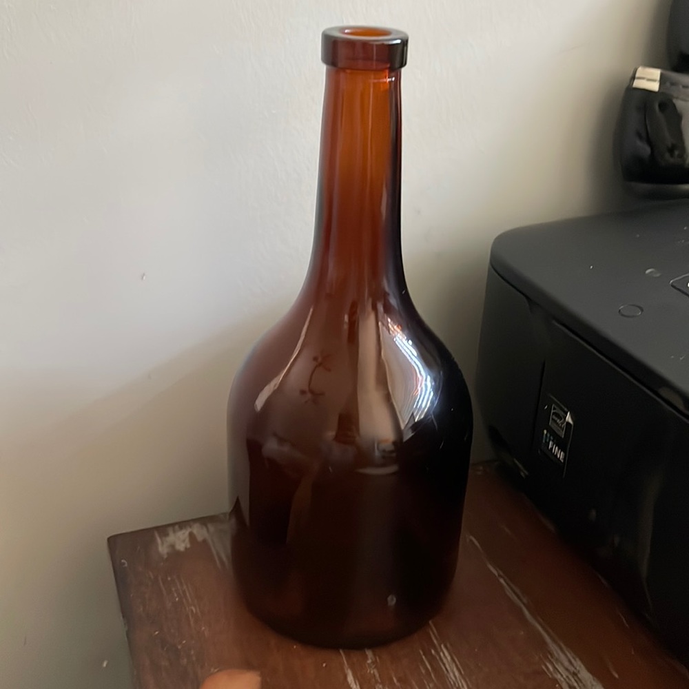 Ball amber glass bottle federal stamp rare collectible